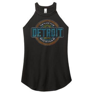 Detroit Emblem Since 1707 Women's Perfect Tri Rocker Tank