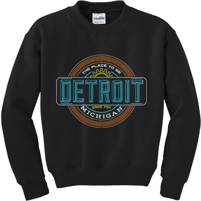 Detroit Emblem Since 1707 Kids Sweatshirt