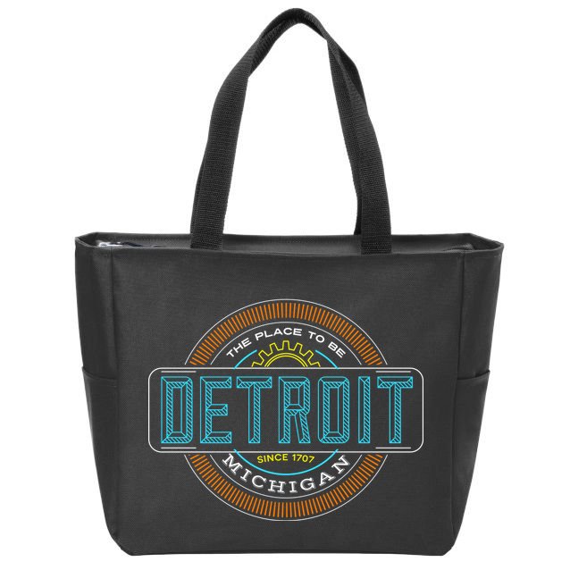 Detroit Emblem Since 1707 Zip Tote Bag