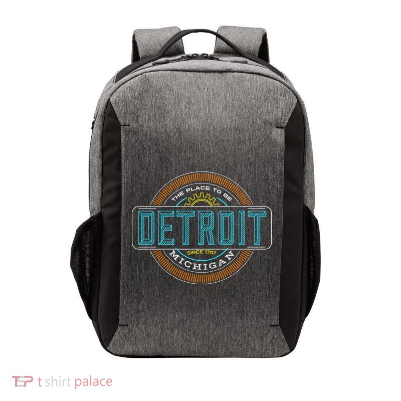 Detroit Emblem Since 1707 Vector Backpack