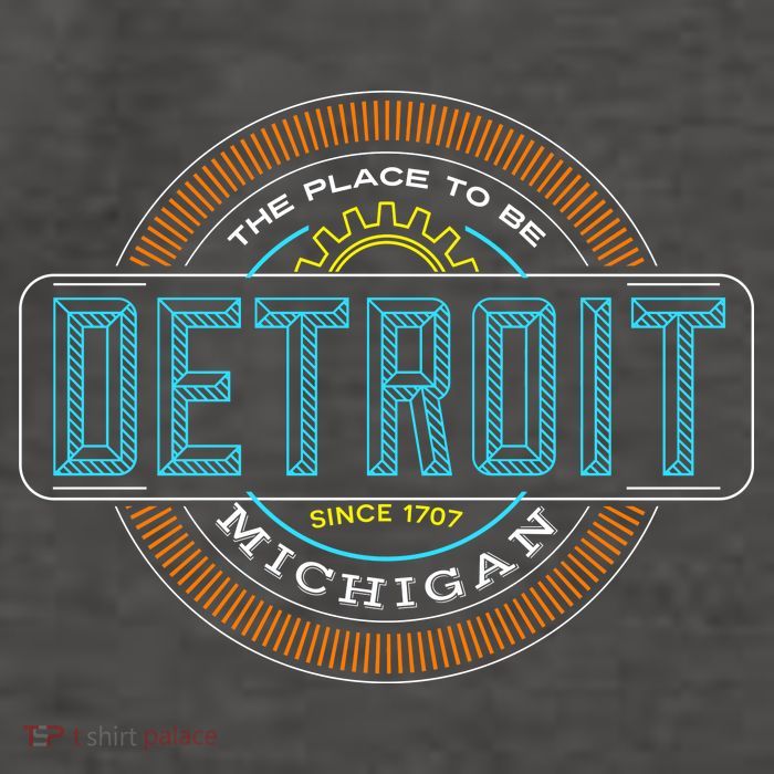 Detroit Emblem Since 1707 Vector Backpack