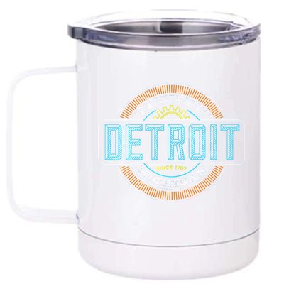 Detroit Emblem Since 1707 12 oz Stainless Steel Tumbler Cup