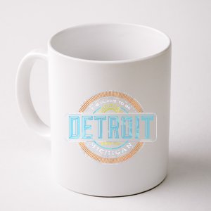 Detroit Emblem Since 1707 Coffee Mug