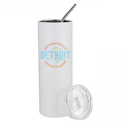 Detroit Emblem Since 1707 Stainless Steel Tumbler