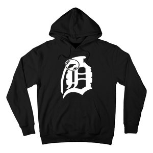 Detroit English D Grenade Michigan Logo Hoodie