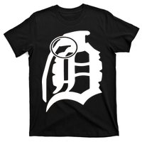 Detroit English D Grenade Michigan Logo T-Shirt