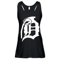 Detroit English D Grenade Michigan Logo Ladies Essential Flowy Tank