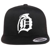 Detroit English D Grenade Michigan Logo Flat Bill Trucker Hat