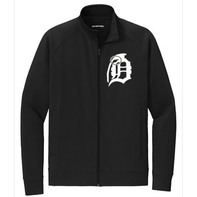 Detroit English D Grenade Michigan Logo Stretch Full-Zip Cadet Jacket