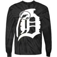 Detroit English D Grenade Michigan Logo Tie-Dye Long Sleeve Shirt