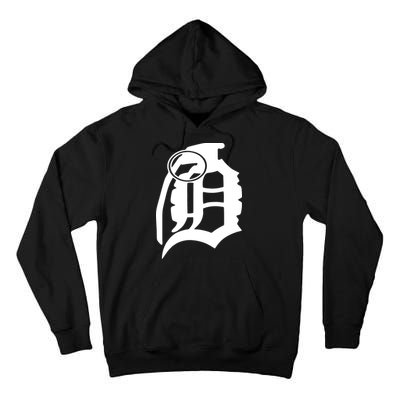 Detroit English D Grenade Michigan Logo Tall Hoodie