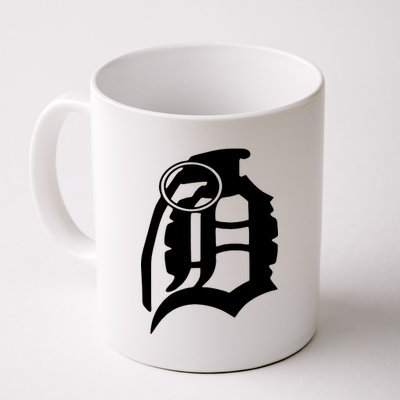 Detroit English D Grenade Michigan Logo Coffee Mug