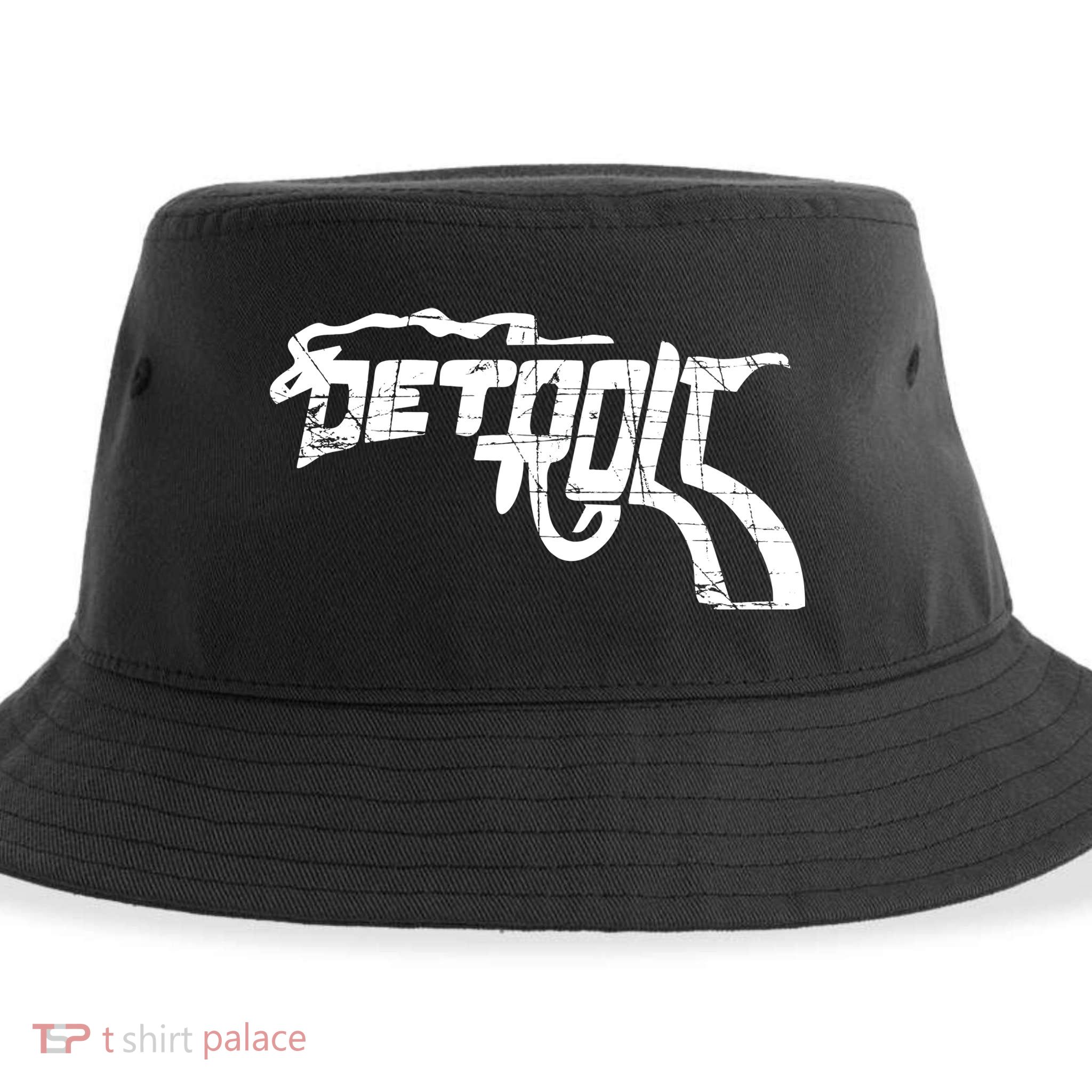 Detroit Gun n Smoke Revolver Sustainable Bucket Hat