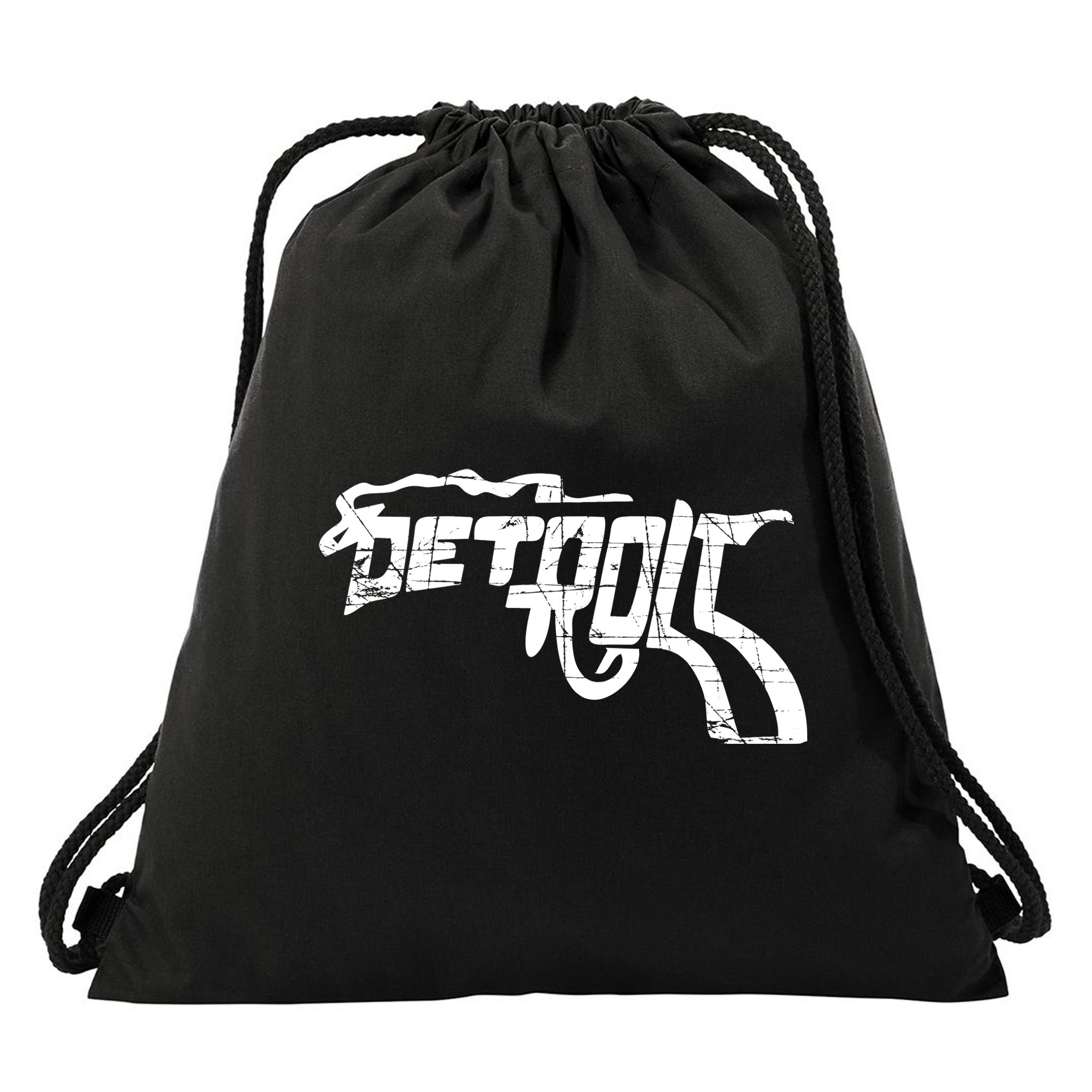 Detroit Gun n Smoke Revolver Drawstring Bag
