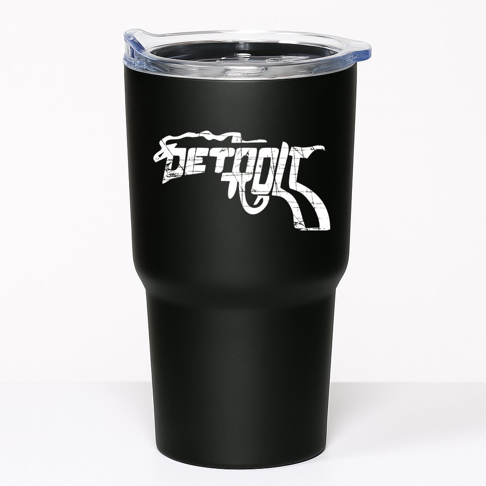 Detroit Gun n Smoke Revolver Tumbler