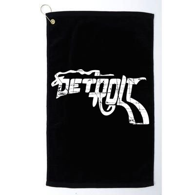 Detroit Gun n Smoke Revolver Golf Towel