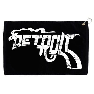 Detroit Gun n Smoke Revolver Grommeted Golf Towel