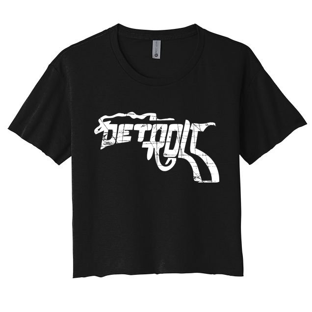 Detroit Gun n Smoke Revolver Crop Top
