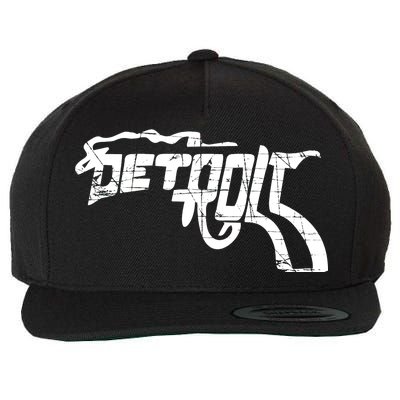 Detroit Gun n Smoke Revolver Wool Snapback Cap