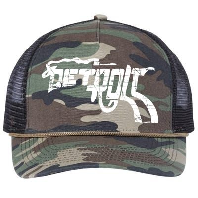 Detroit Gun n Smoke Revolver Retro Rope Trucker Hat Cap