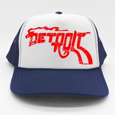 Detroit Gun n Smoke Revolver Trucker Hat