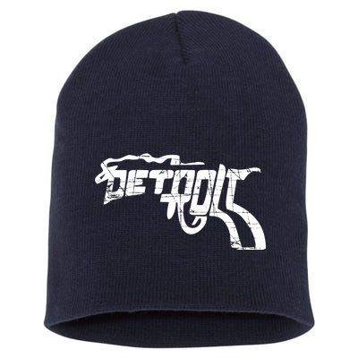 Detroit Gun n Smoke Revolver Short Acrylic Beanie