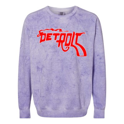 Detroit Gun Smoke Revolver Colorblast Crewneck Sweatshirt