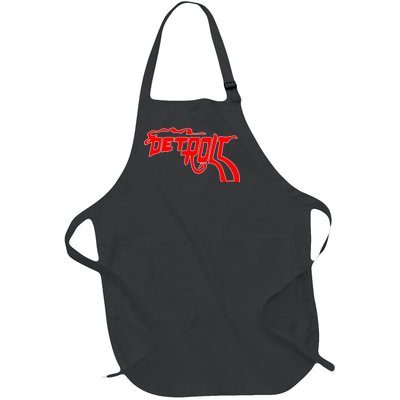 Detroit Gun Smoke Revolver Full-Length Apron With Pockets