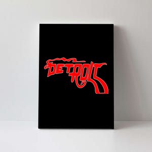 Detroit Gun Smoke Revolver Canvas