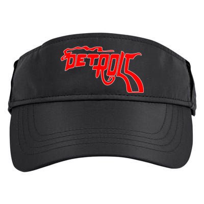 Detroit Gun Smoke Revolver Adult Drive Performance Visor