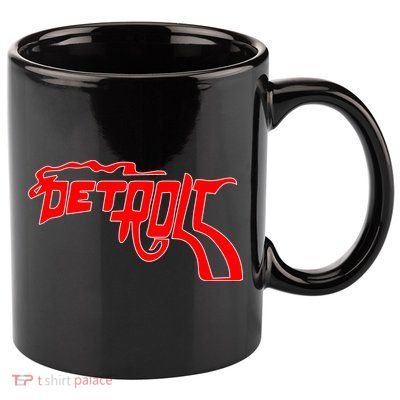 Detroit Gun Smoke Revolver 11oz C Handle Ceramic Mug