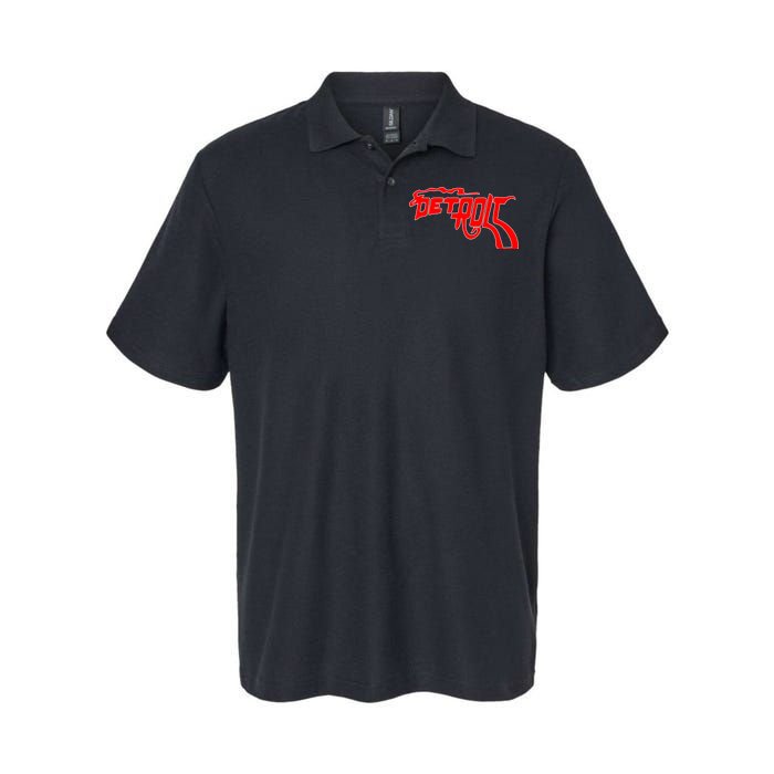 Detroit Gun Smoke Revolver Softstyle Adult Sport Polo