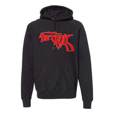 Detroit Gun Smoke Revolver Premium Hoodie