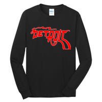 Detroit Gun Smoke Revolver Tall Long Sleeve T-Shirt