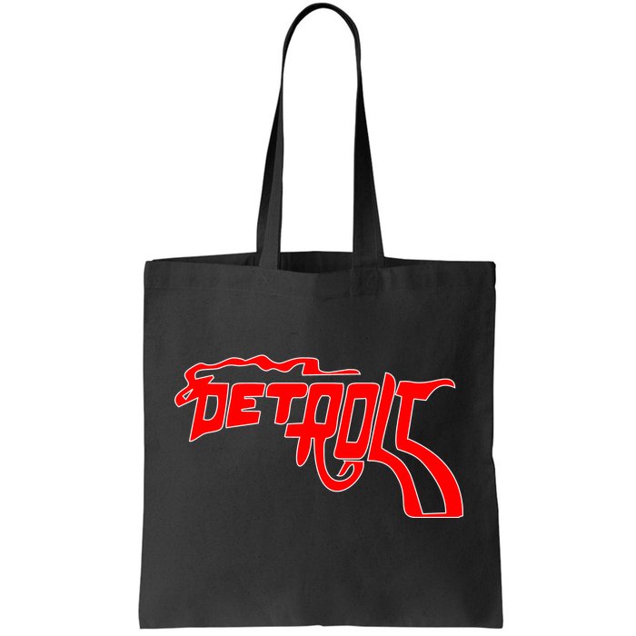 Detroit Gun Smoke Revolver Tote Bag