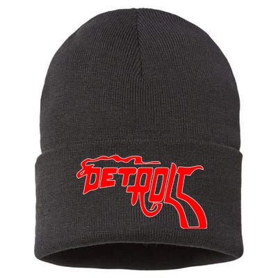 Detroit Gun Smoke Revolver Sustainable Knit Beanie