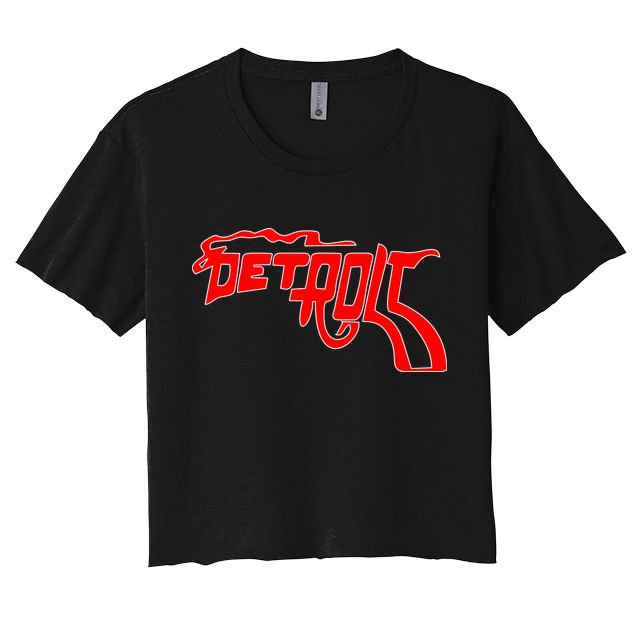 Detroit Gun Smoke Revolver Crop Top