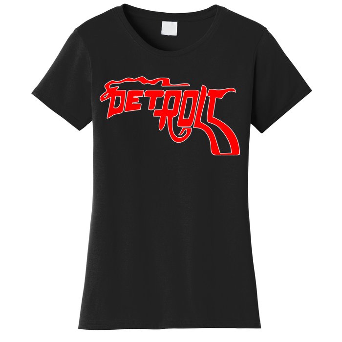 Detroit Gun Smoke Revolver Women's T-Shirt