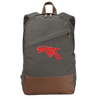 Detroit Gun Smoke Revolver Cotton Canvas Backpack