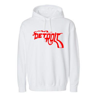 Detroit Gun Smoke Revolver Garment-Dyed Fleece Hoodie