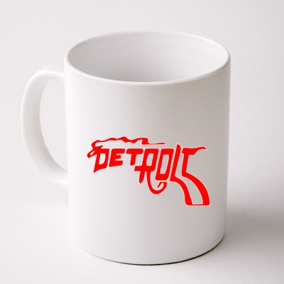 Detroit Gun Smoke Revolver Coffee Mug