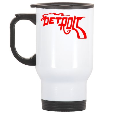 Detroit Gun Smoke Revolver Stainless Steel Travel Mug