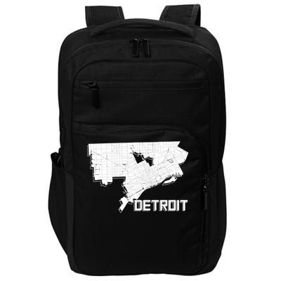 Detroit Illustration Map Impact Tech Backpack