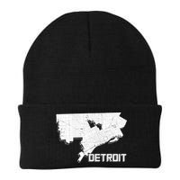 Detroit Illustration Map Beanie