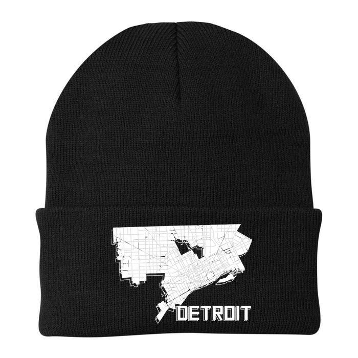 Detroit Illustration Map Beanie
