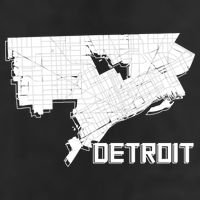 Detroit Illustration Map Beanie