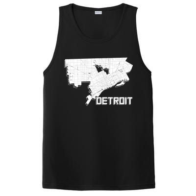 Detroit Illustration Map PosiCharge Competitor Tank