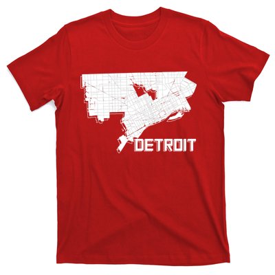 Detroit Illustration Map T-Shirt