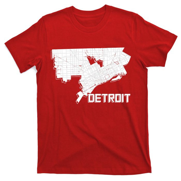 Detroit Illustration Map T-Shirt