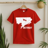 Detroit Illustration Map T-Shirt